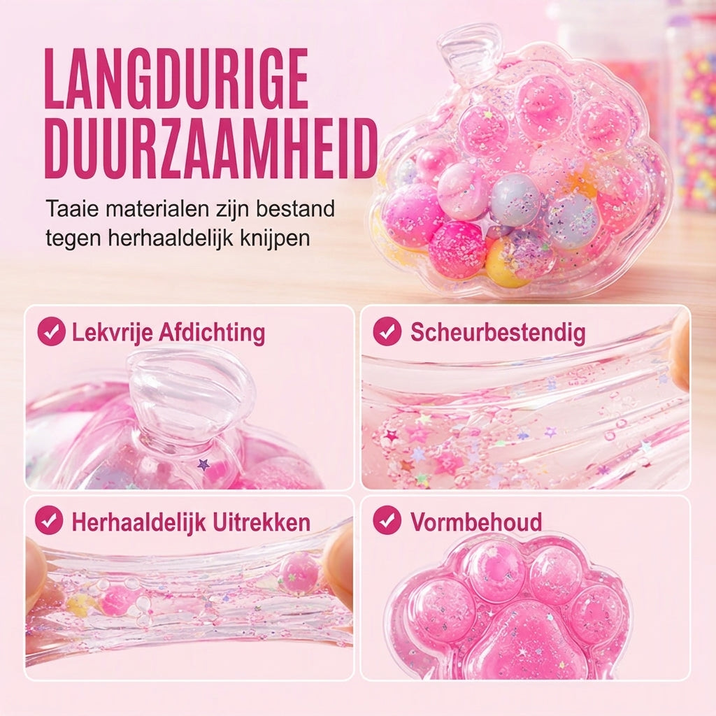 Taai materiaal dat tegen herhaald knijpen kan