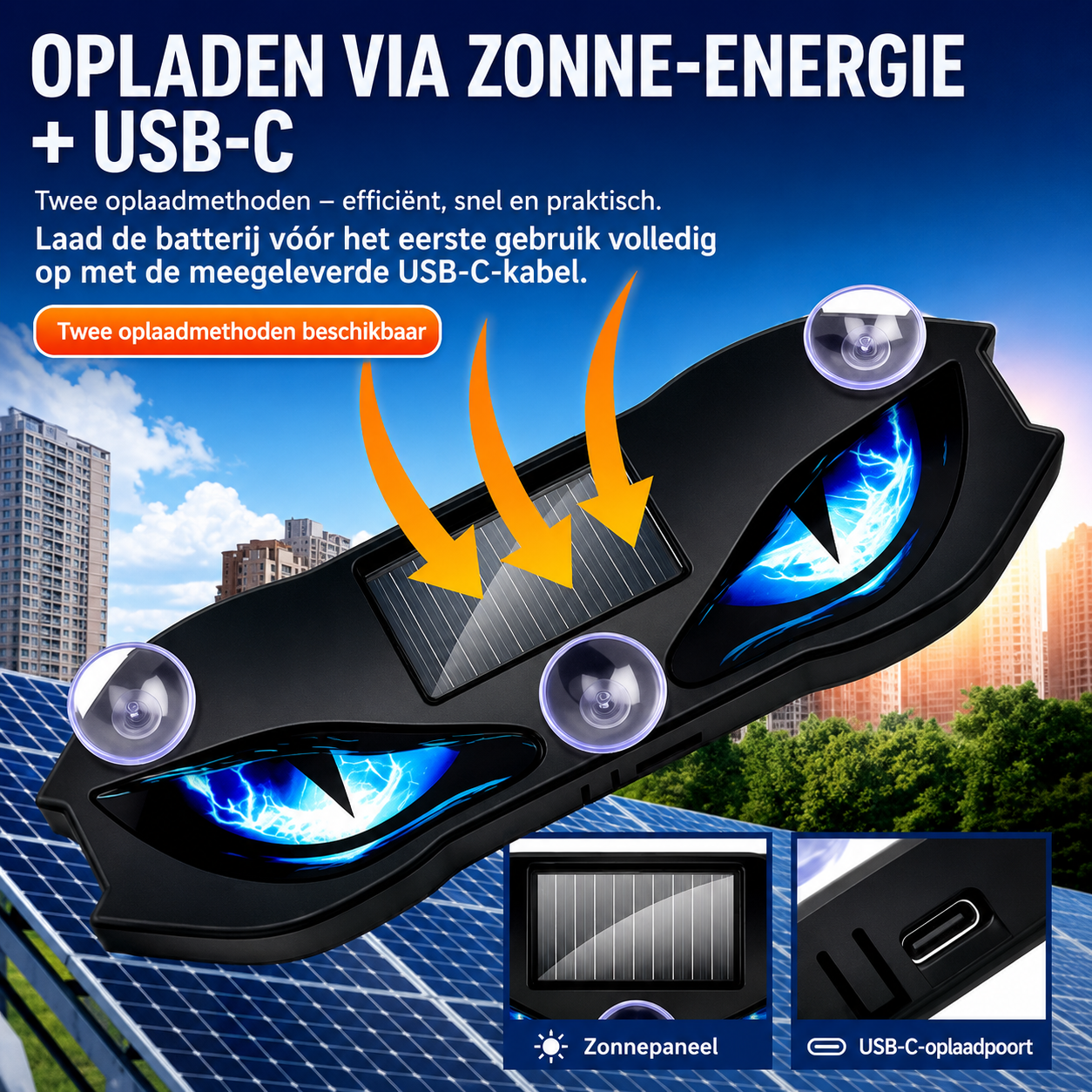 LED Waarschuwingslamp op Zonne-energie