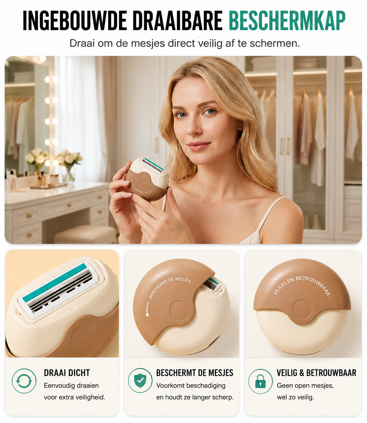 PocketShave™ | Compact 3-Laags Reisscheerapparaat