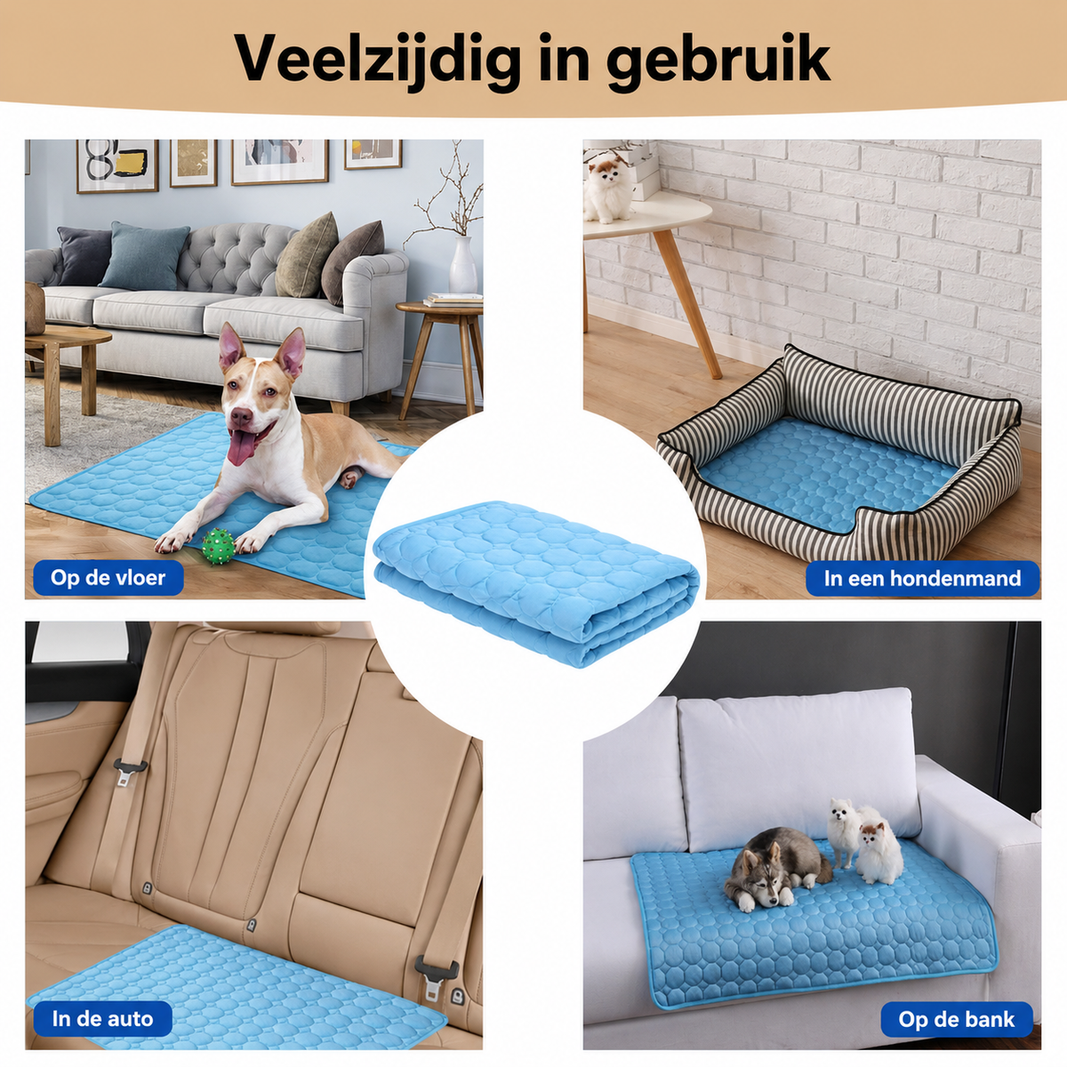 Verkoelende Hondenmat™ | Zelfkoelende Mat voor Honden