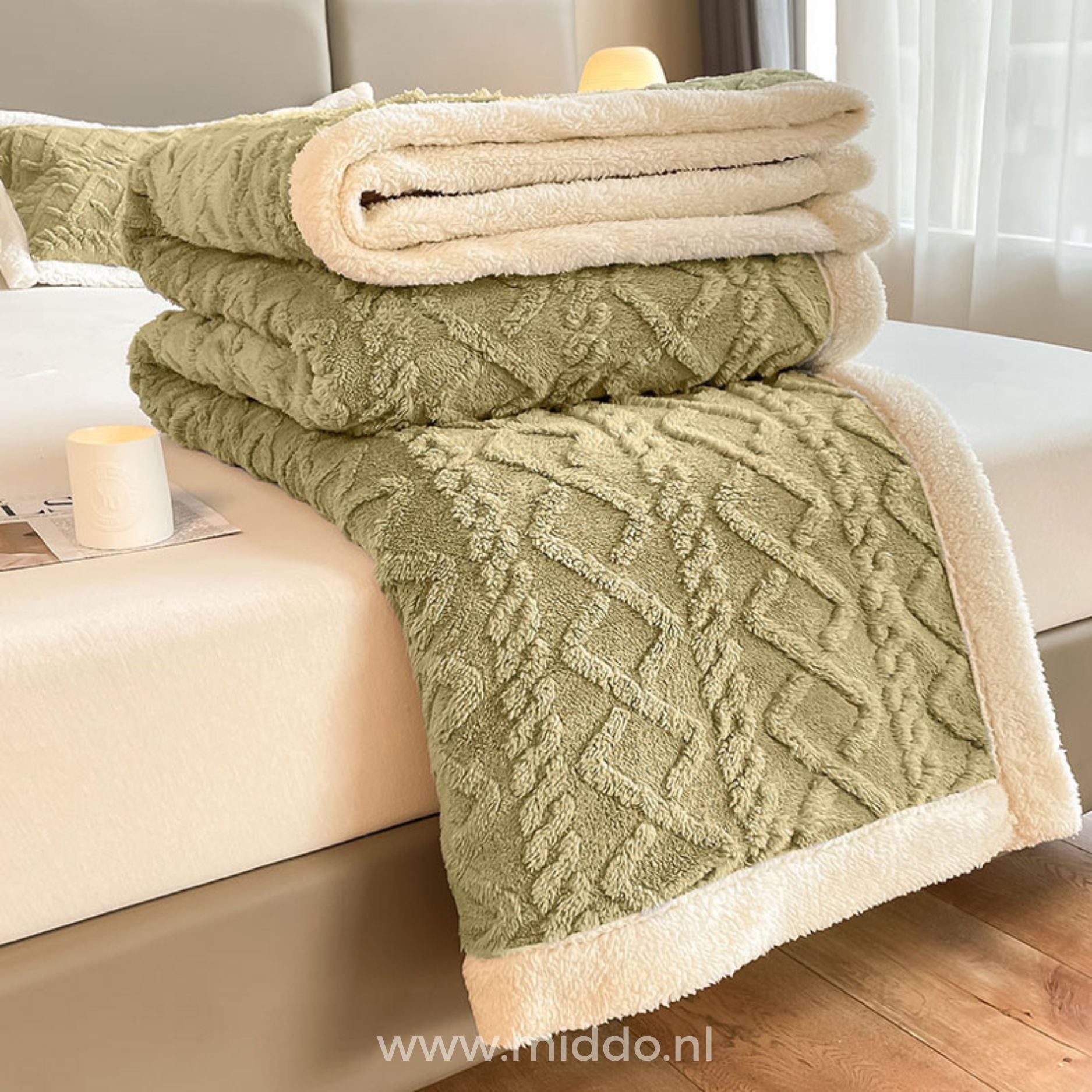Fleece Hoeslaken + Gratis Kussenslopen | Super Comfortabel en Zacht!