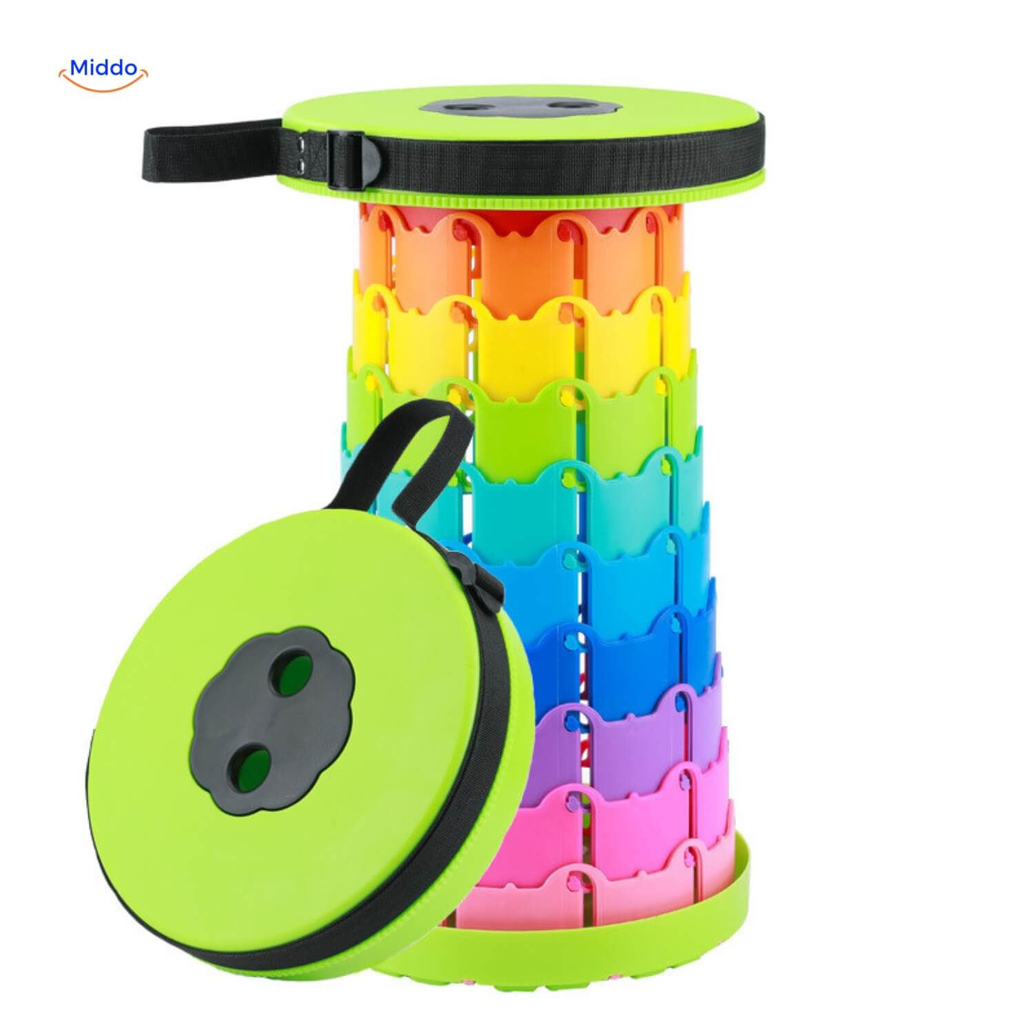 FlexiStool™ | Opvouwbare Verstelbare Kruk