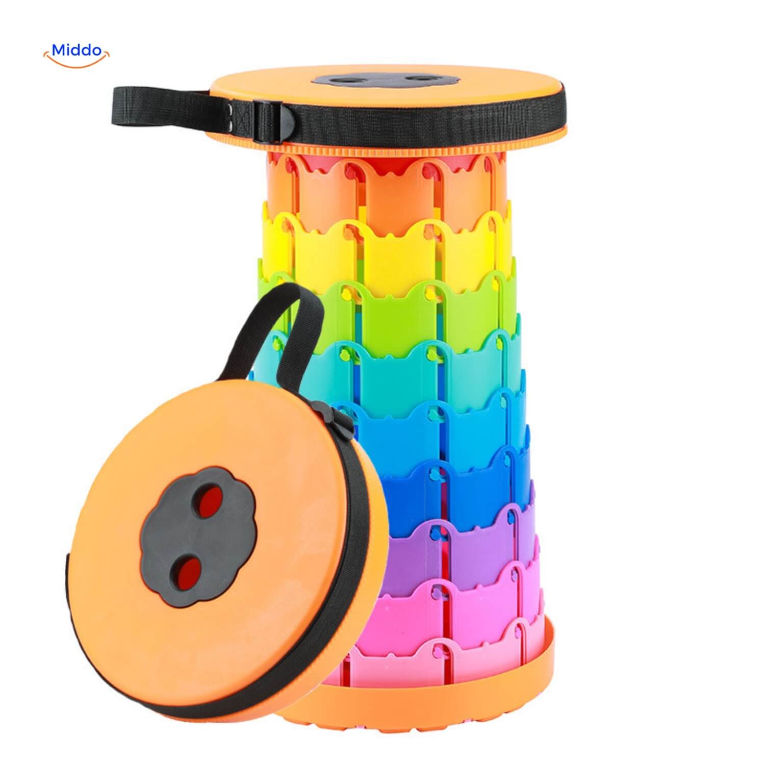 FlexiStool™ | Opvouwbare Verstelbare Kruk