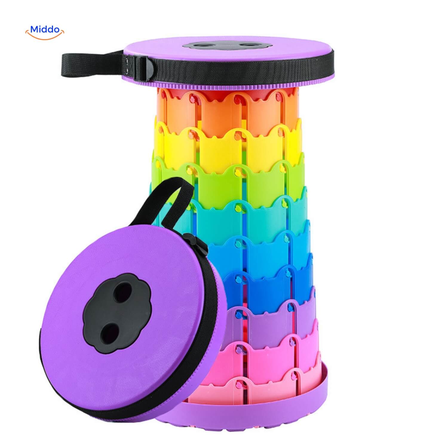FlexiStool™ | Opvouwbare Verstelbare Kruk