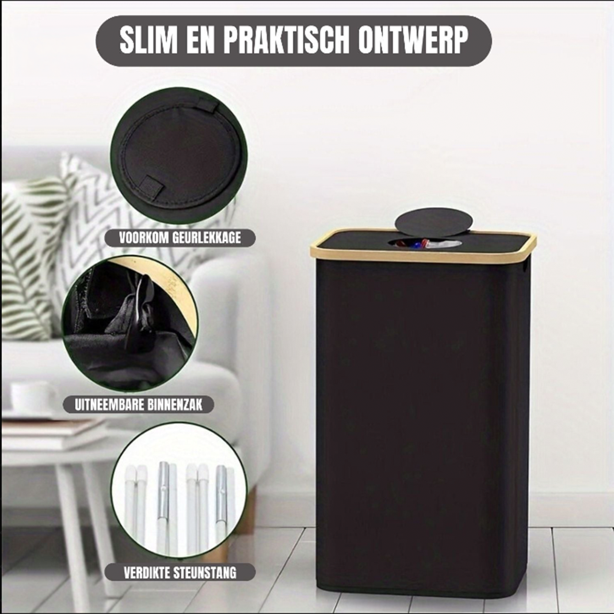 EcoBin™ | Ideaal voor Flessen of Kledingopslag met Verwijderbare Binnenzak