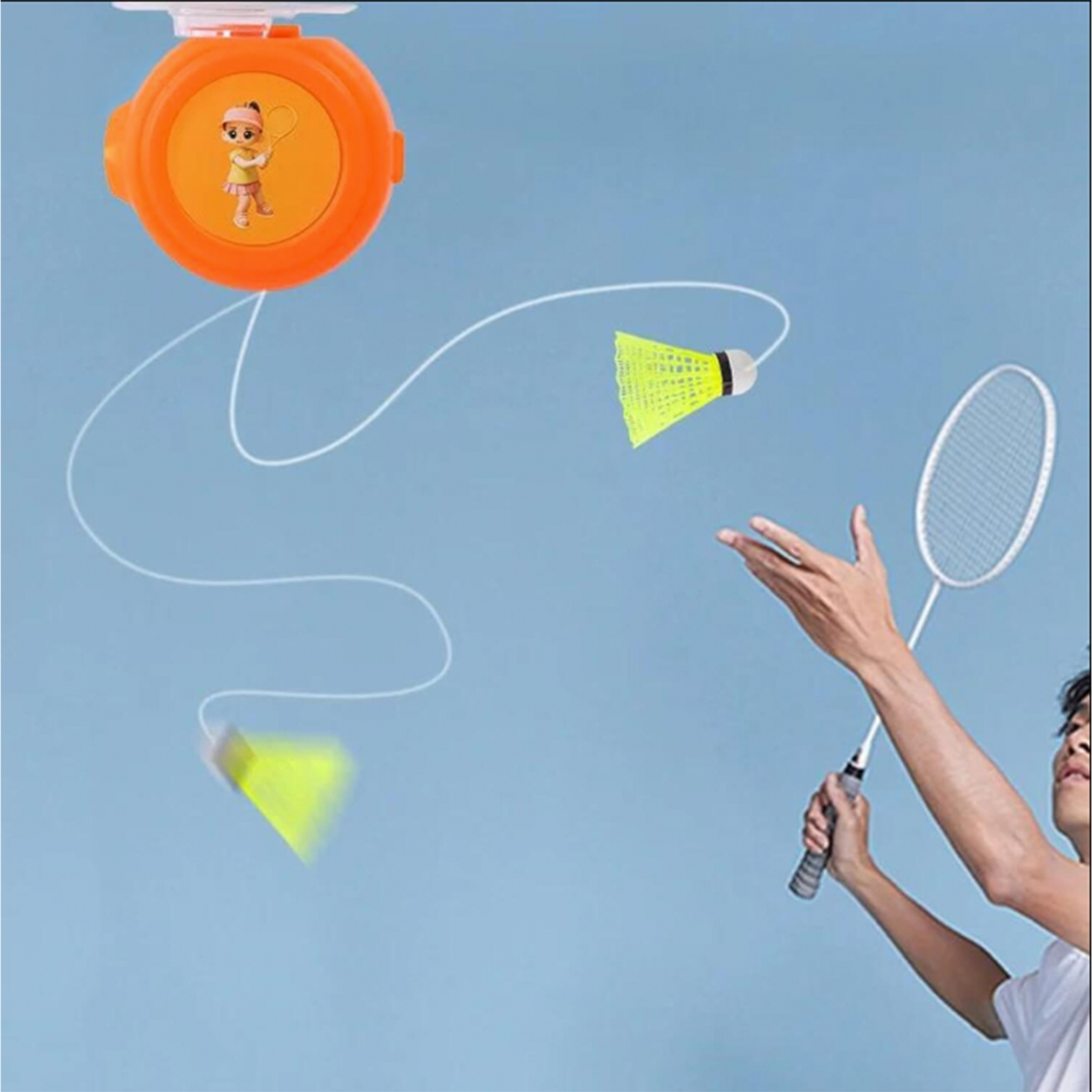 Spinpro™ Badmintontrainer: Indoor Solo Training Voor Alle Leeftijden En Fitness