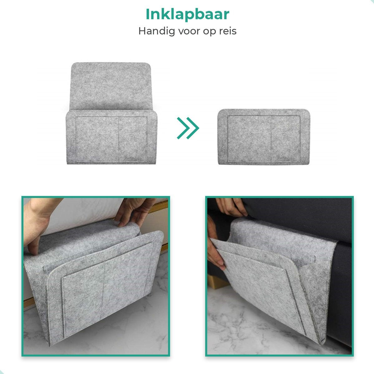 BedCaddy™ Organizer voor Bed en Bank | Houd Je Spullen Binnen Handbereik