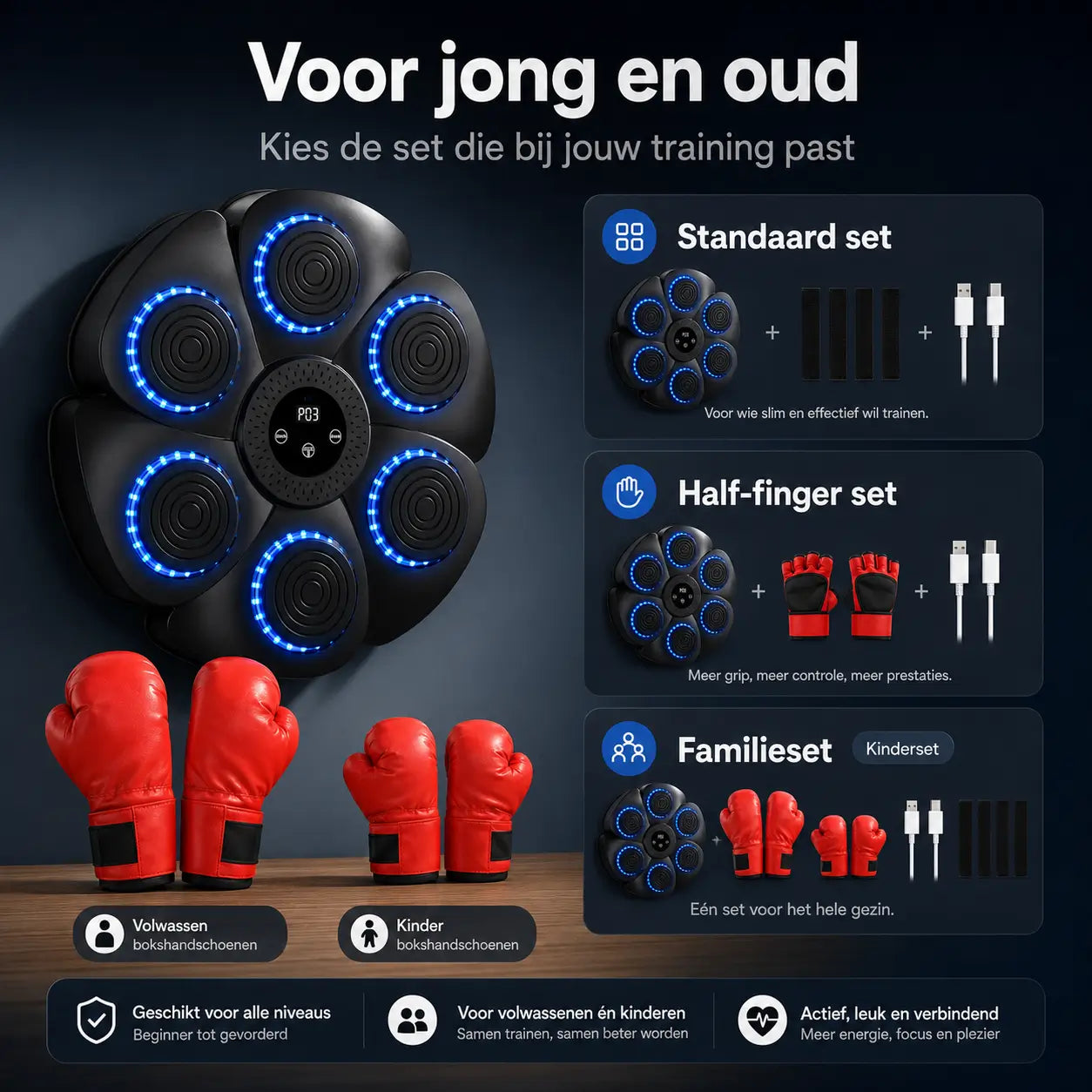 BoxProโข Smart Muziek Boksmachine โ Interactief Boksen voor Thuis