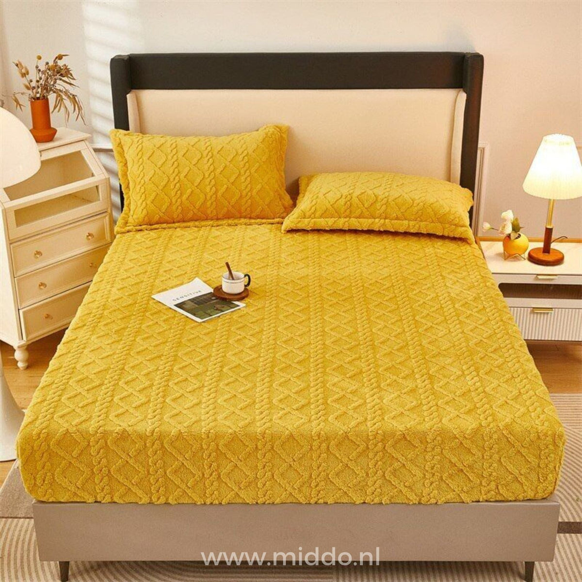Fleece Hoeslaken + Gratis Kussenslopen | Super Comfortabel en Zacht!