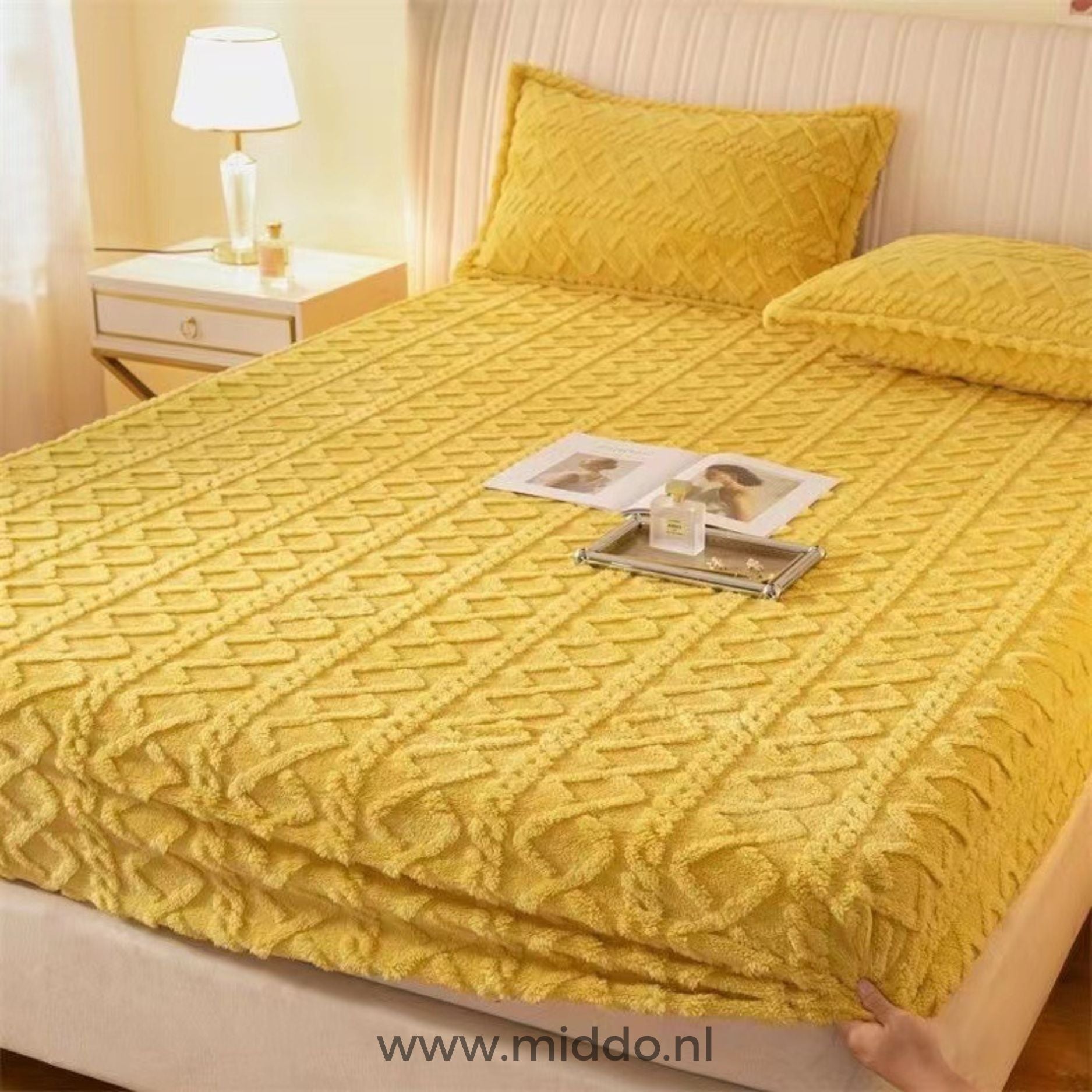 Fleece Hoeslaken + Gratis Kussenslopen | Super Comfortabel en Zacht!