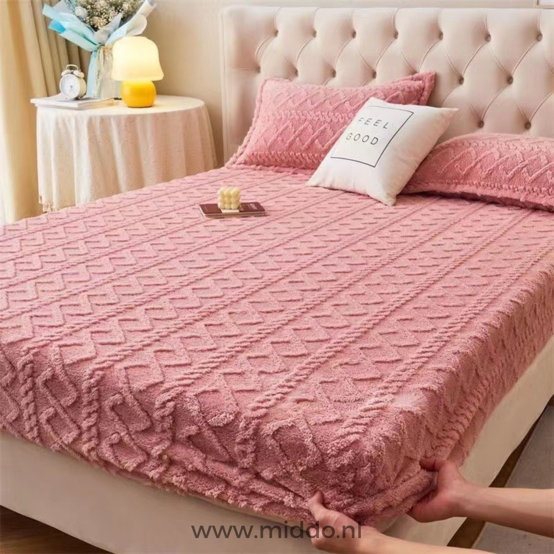 Fleece Hoeslaken + Gratis Kussenslopen | Super Comfortabel en Zacht!
