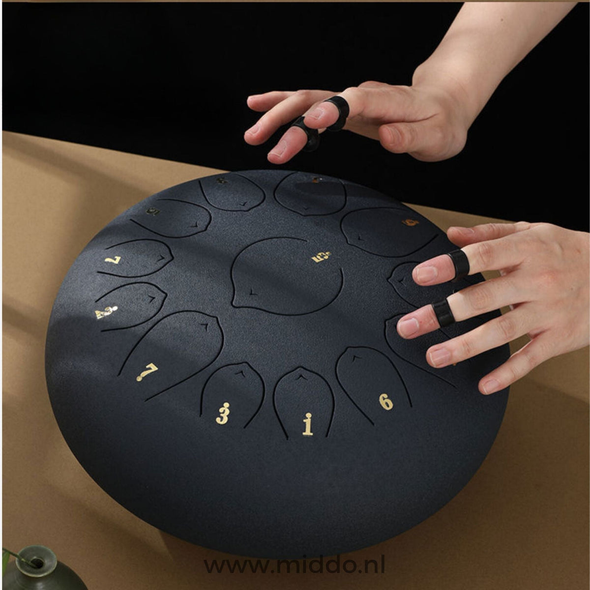 Harmonii KlankOase™ Steel Tongue Drum – Magisch Klankschaalgeluid voor Rust, Meditatie & Creatieve Expressie