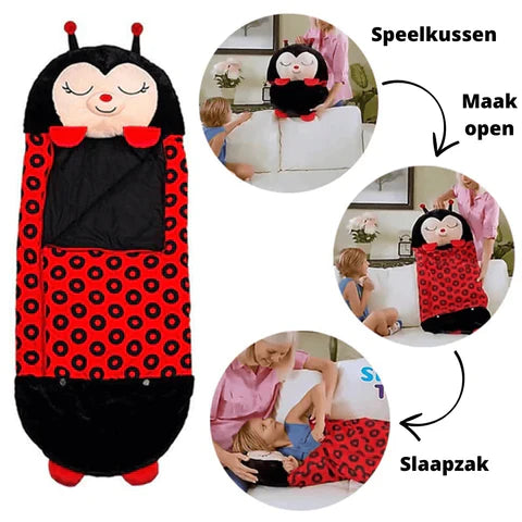 Knuffelslaapzak™ | Perfecte Slaapbuddy voor Kinderen & Sleepovers