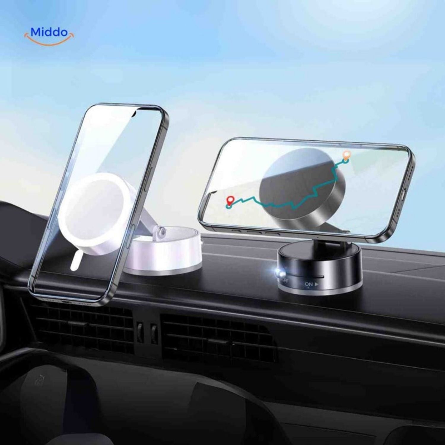 Magnetix™ Phone Houder | 360° Draaibaar met extra Sterke Grip