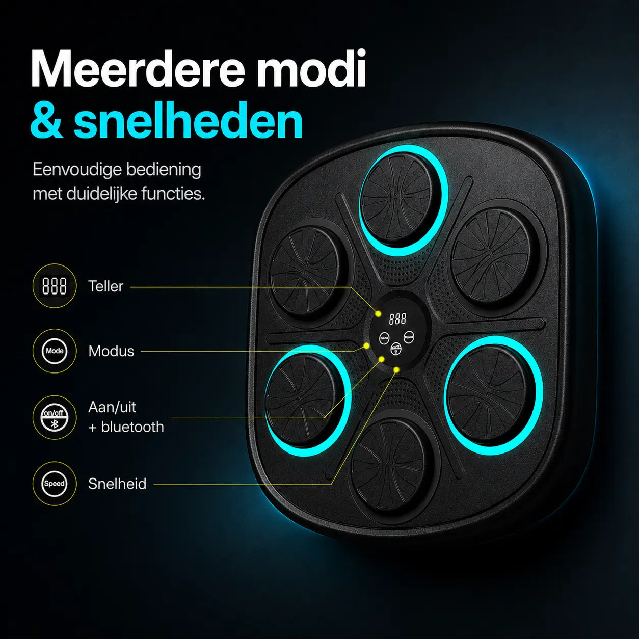 BoxProโข Smart Muziek Boksmachine โ Interactief Boksen voor Thuis