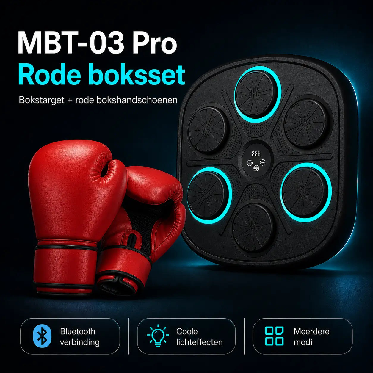BoxProโข Smart Muziek Boksmachine โ Interactief Boksen voor Thuis