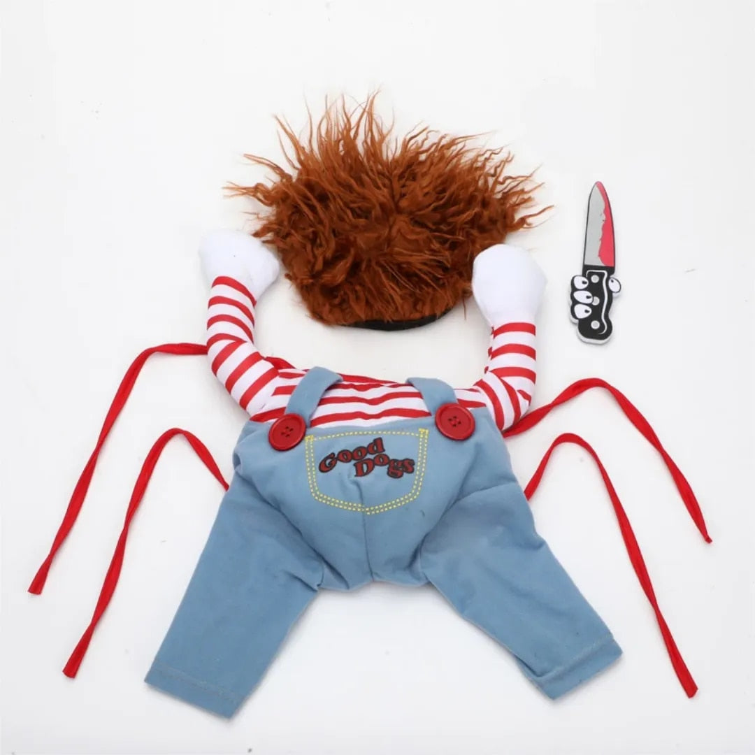 Pet Chucky™ | Het Grappigste & Engste Dierenkostuum voor Halloween!