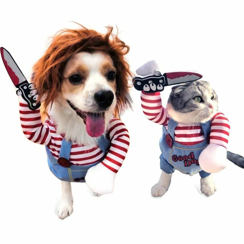 Pet Chucky™ | Het Grappigste & Engste Dierenkostuum voor Halloween!