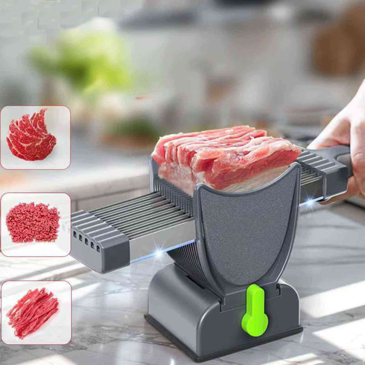 Slicora™ Vlees Snijset | Handmatig, Dunne Plakken & Multi-functie