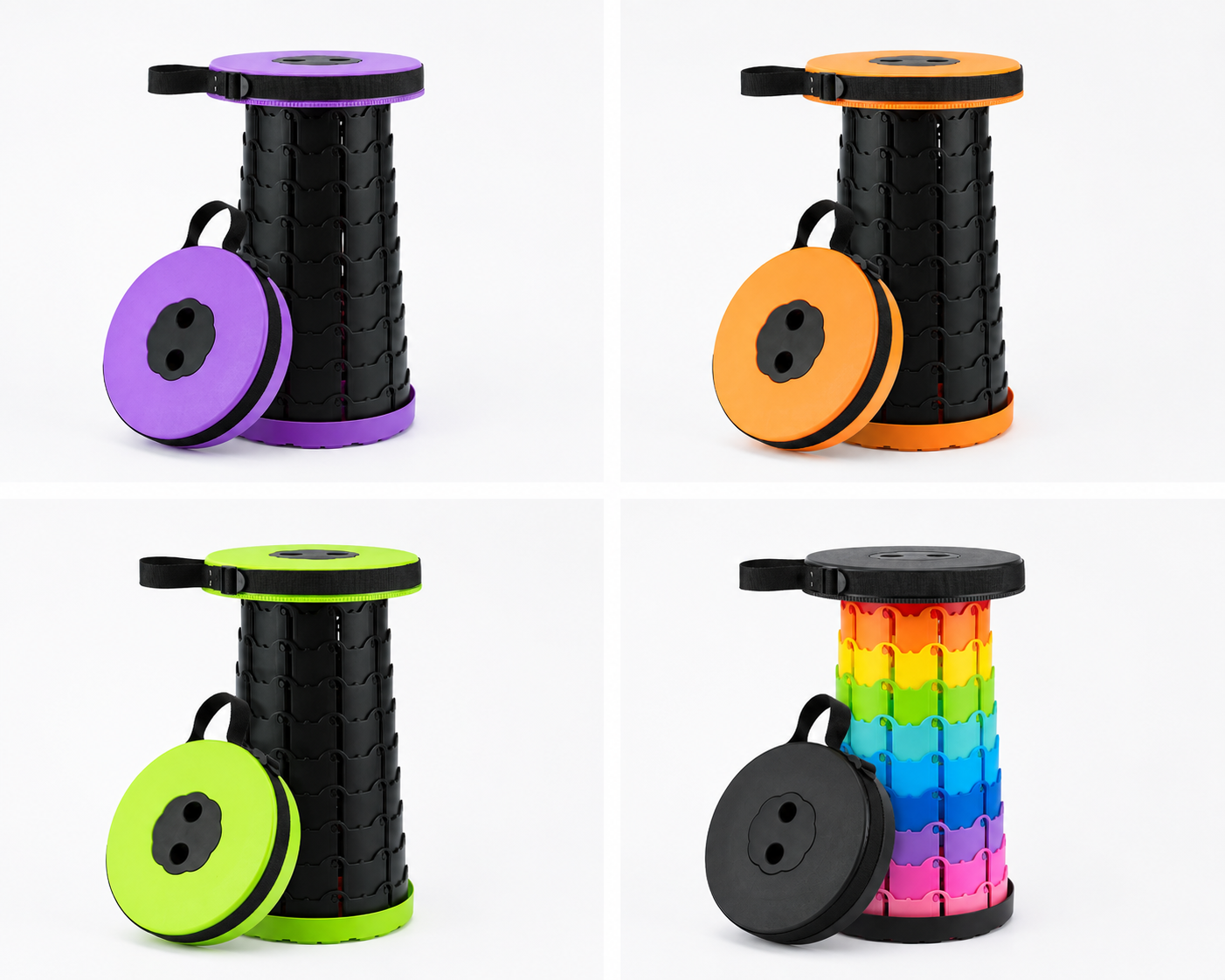 FlexiStool™ | Opvouwbare Verstelbare Kruk