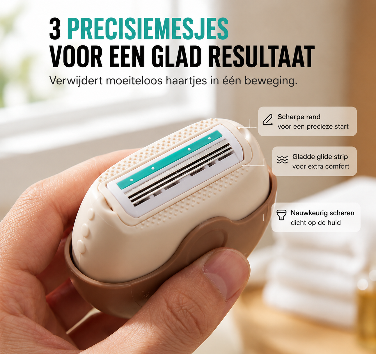 PocketShave™ | Compact 3-Laags Reisscheerapparaat