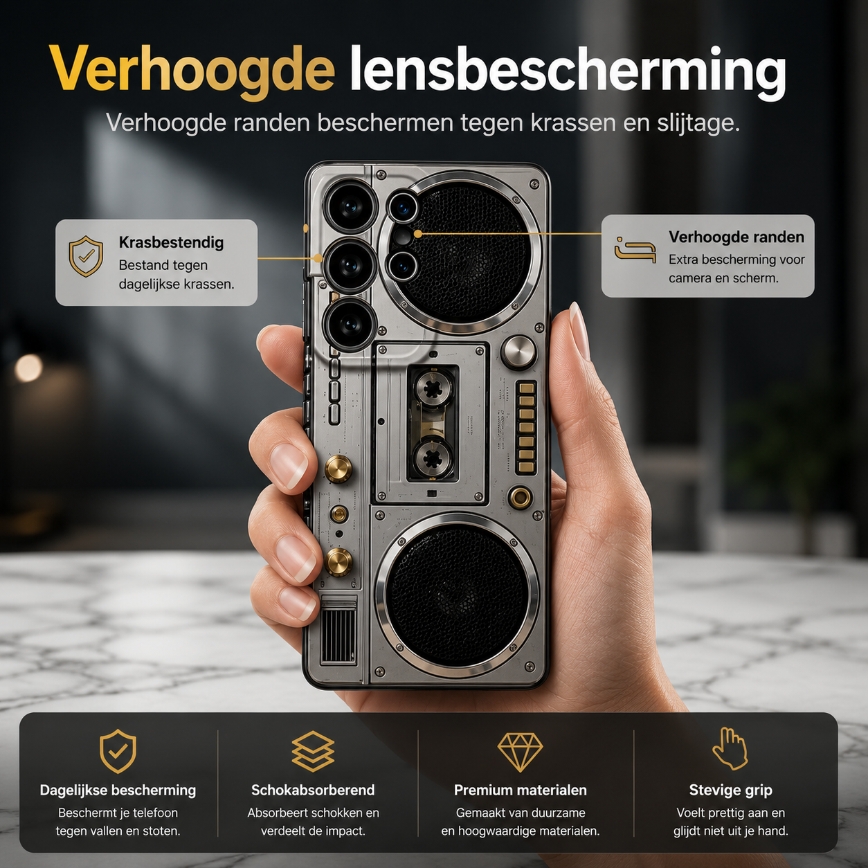 Retro Boombox Case™ | Maximale Valbescherming