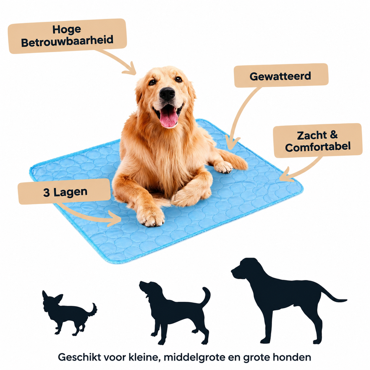Verkoelende Hondenmat™ | Zelfkoelende Mat voor Honden