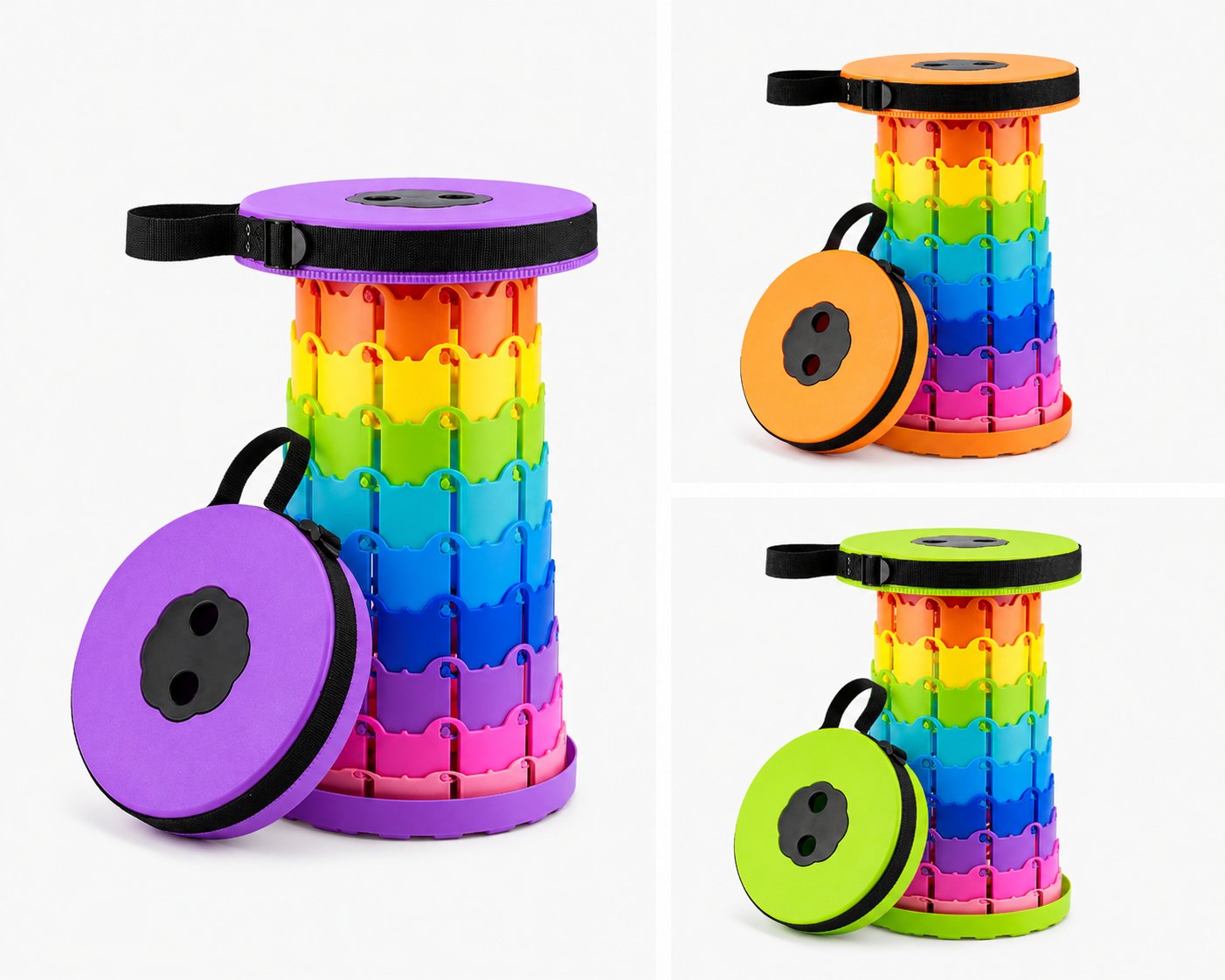 FlexiStool™ | Opvouwbare Verstelbare Kruk