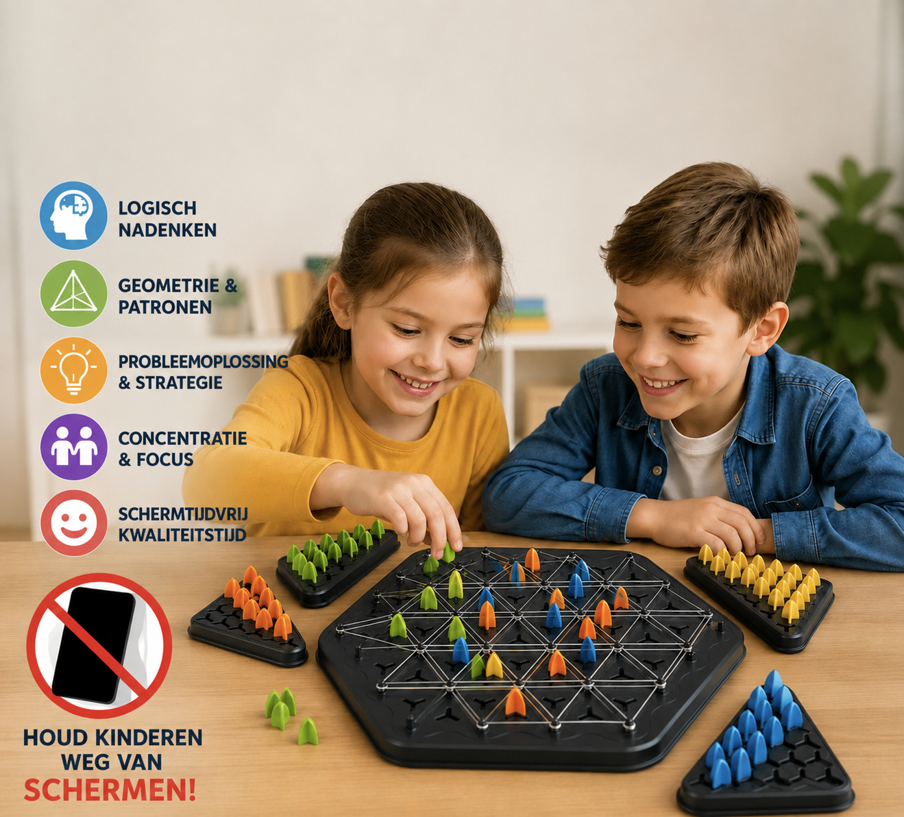 Driehoekenjacht™ | Het Strategische Familiespel Zonder Schermen