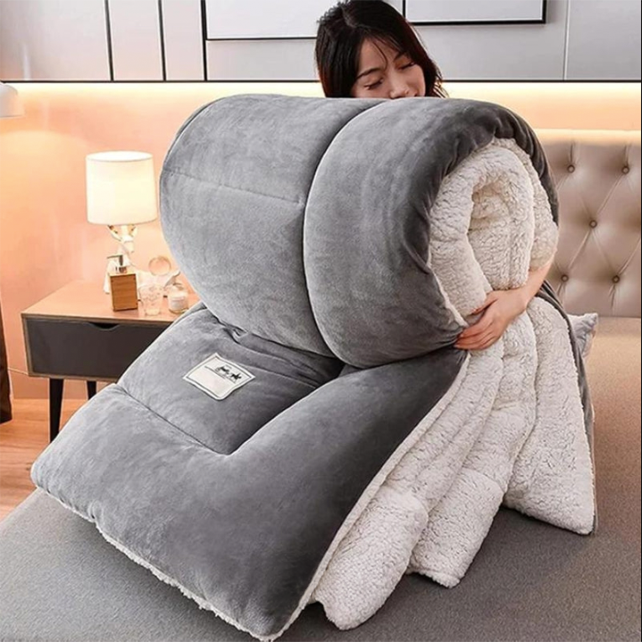 ComfortLux™ Wol-Velvet Verzwaringsdeken | Ultieme Warmte & Luxe - 2,5 tot 4KG