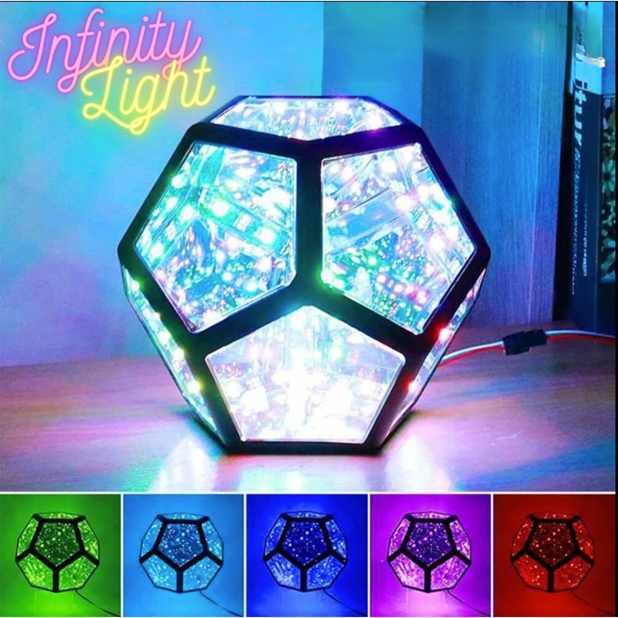 Infinity 3 Light Sphere™ | Ontdek een Eindeloze Wereld van Licht en Illusie