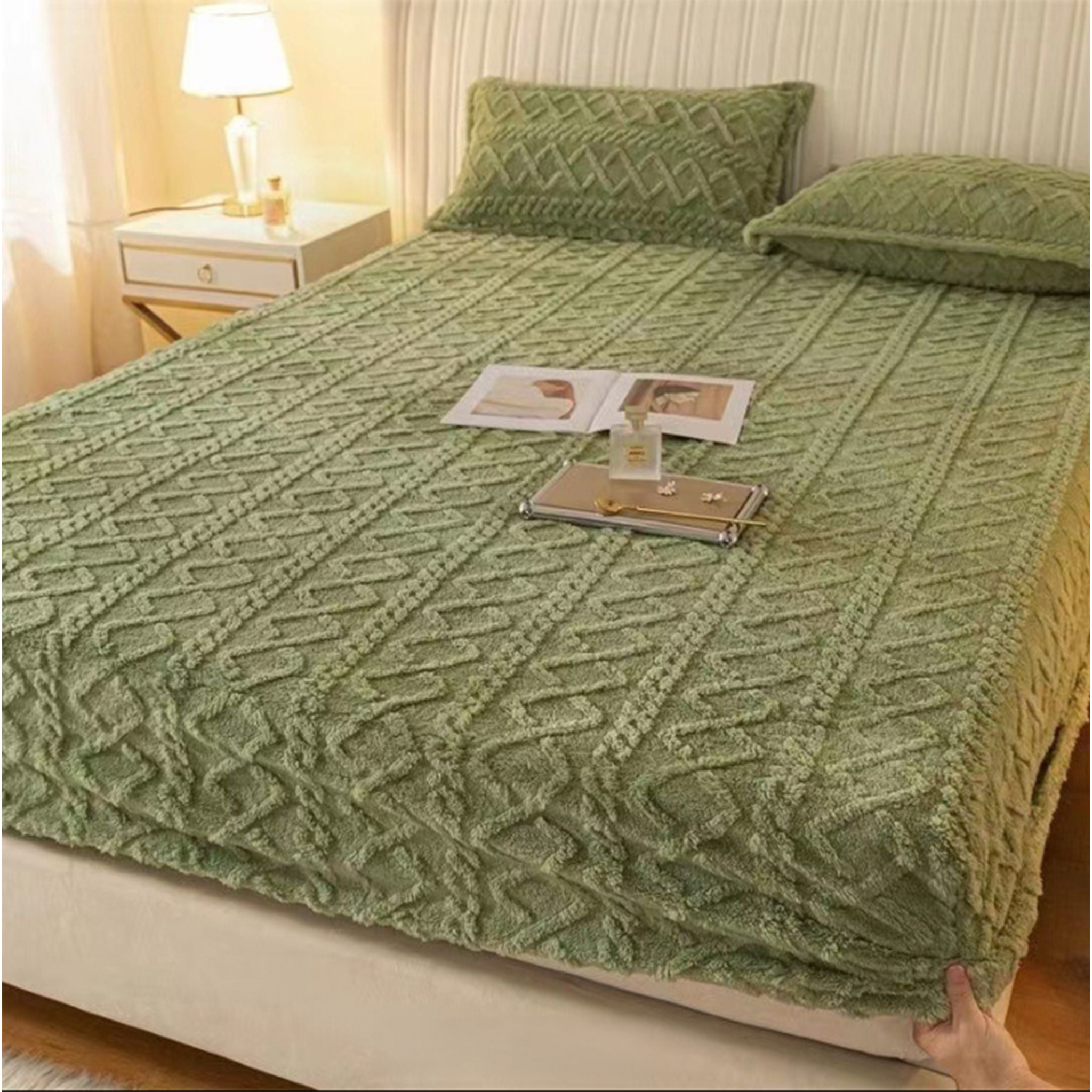 Fleece Hoeslaken + Gratis Kussenslopen | Super Comfortabel en Zacht!