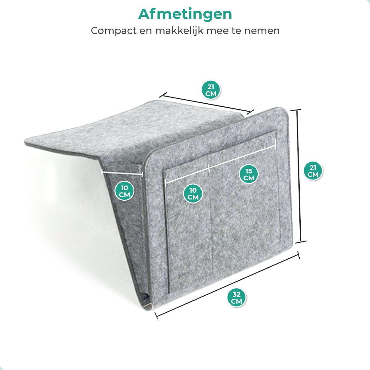 BedCaddy™ Organizer voor Bed en Bank | Houd Je Spullen Binnen Handbereik
