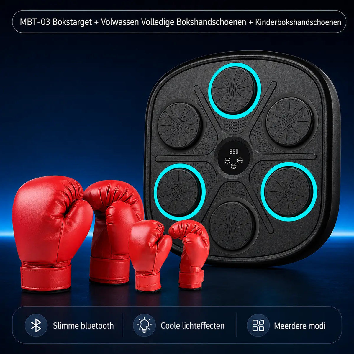 BoxPro™ Smart Muziek Boksmachine – Interactief Boksen voor Thuis