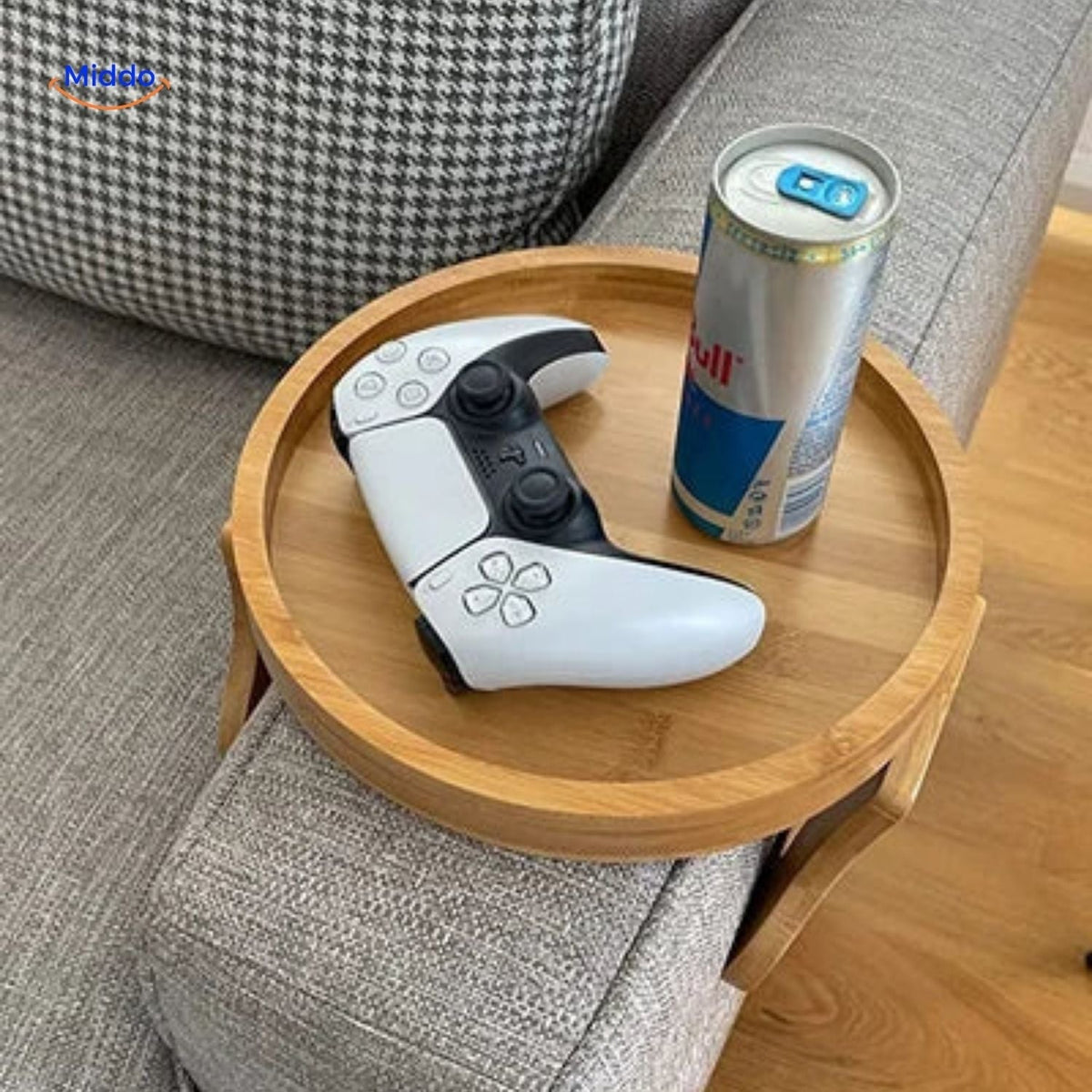 ComfyGrip™ Sofatafel | Vouwbare Armleuningtafel voor Snacks & Drankjes