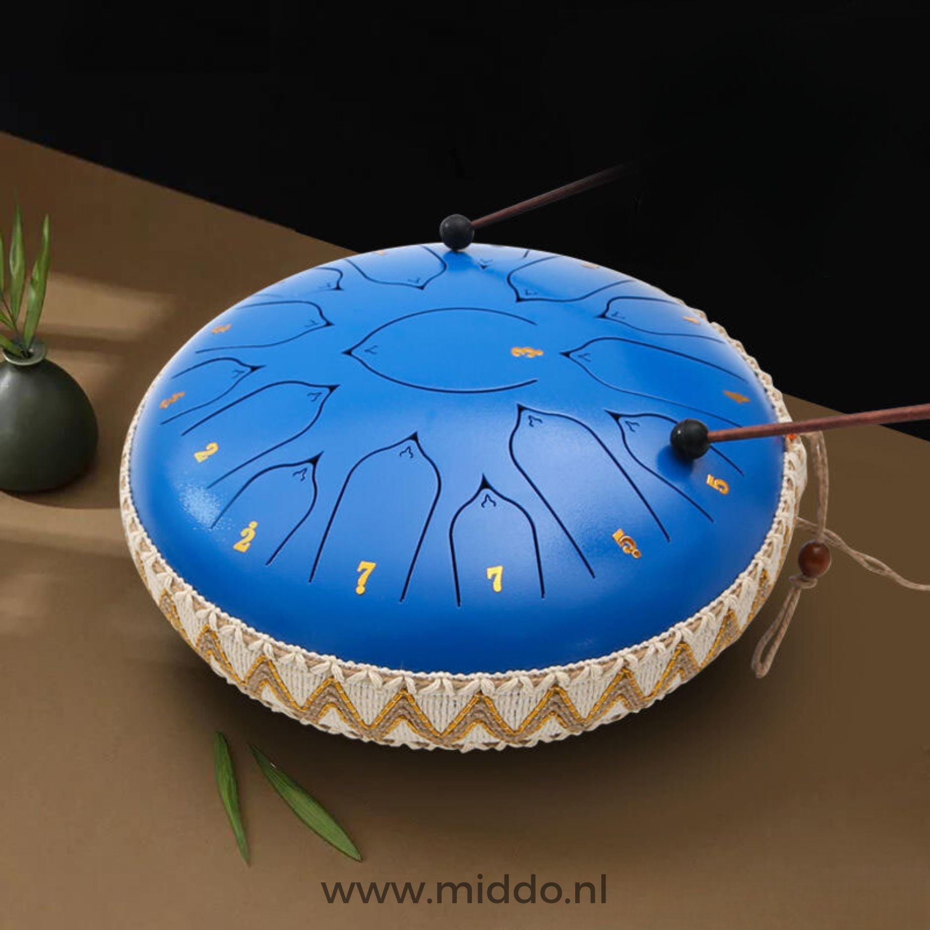 Harmonii KlankOase™ Steel Tongue Drum – Magisch Klankschaalgeluid voor Rust, Meditatie & Creatieve Expressie