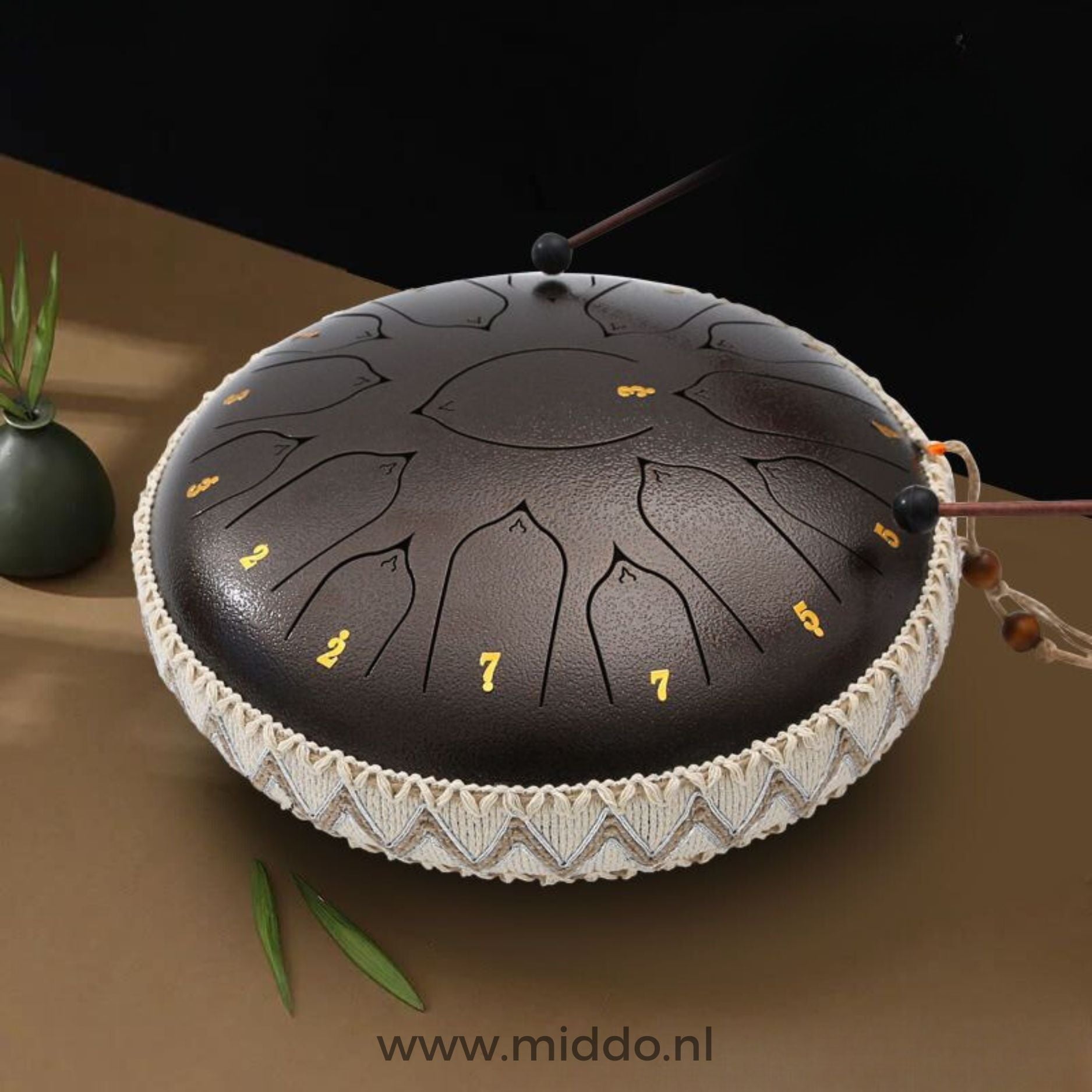 Harmonii KlankOase™ Steel Tongue Drum – Magisch Klankschaalgeluid voor Rust, Meditatie & Creatieve Expressie