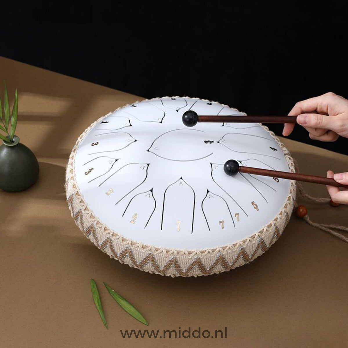 Harmonii KlankOase™ Steel Tongue Drum – Magisch Klankschaalgeluid voor Rust, Meditatie & Creatieve Expressie