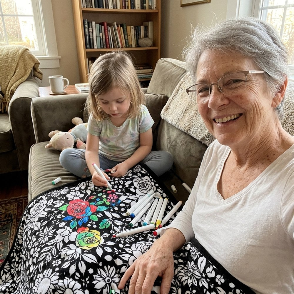 Samen kleuren met oma