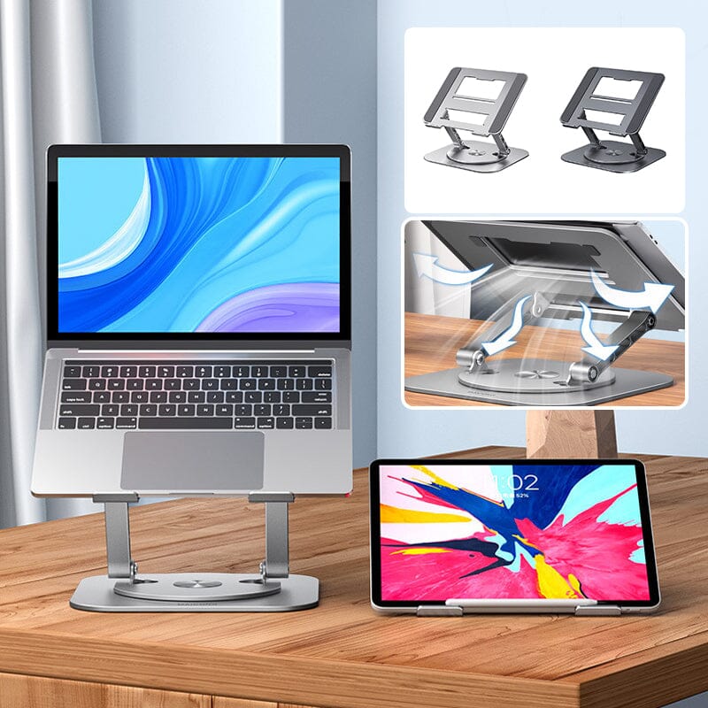 360° Pro Laptop Standaard – Minder Nekpijn & Altijd De Perfecte Kijkhoek