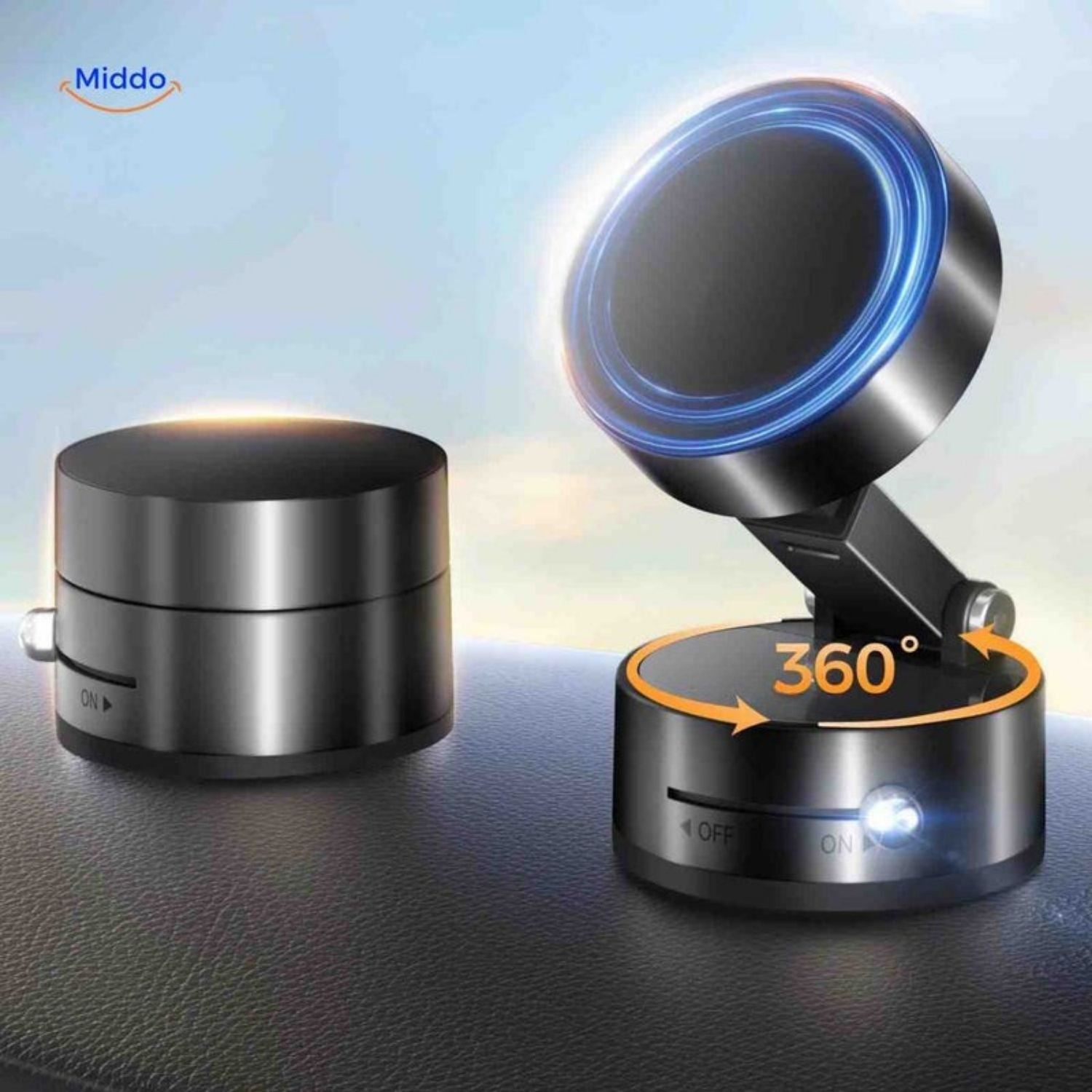 Magnetix™ Phone Houder | 360° Draaibaar met extra Sterke Grip