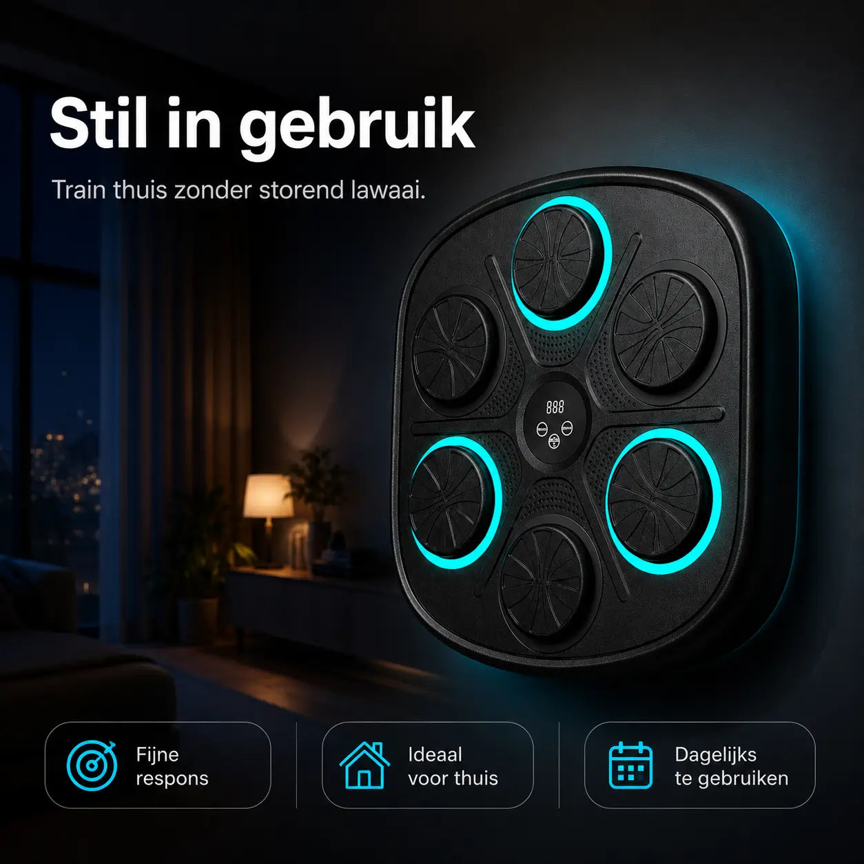 BoxPro™ Smart Muziek Boksmachine – Interactief Boksen voor Thuis