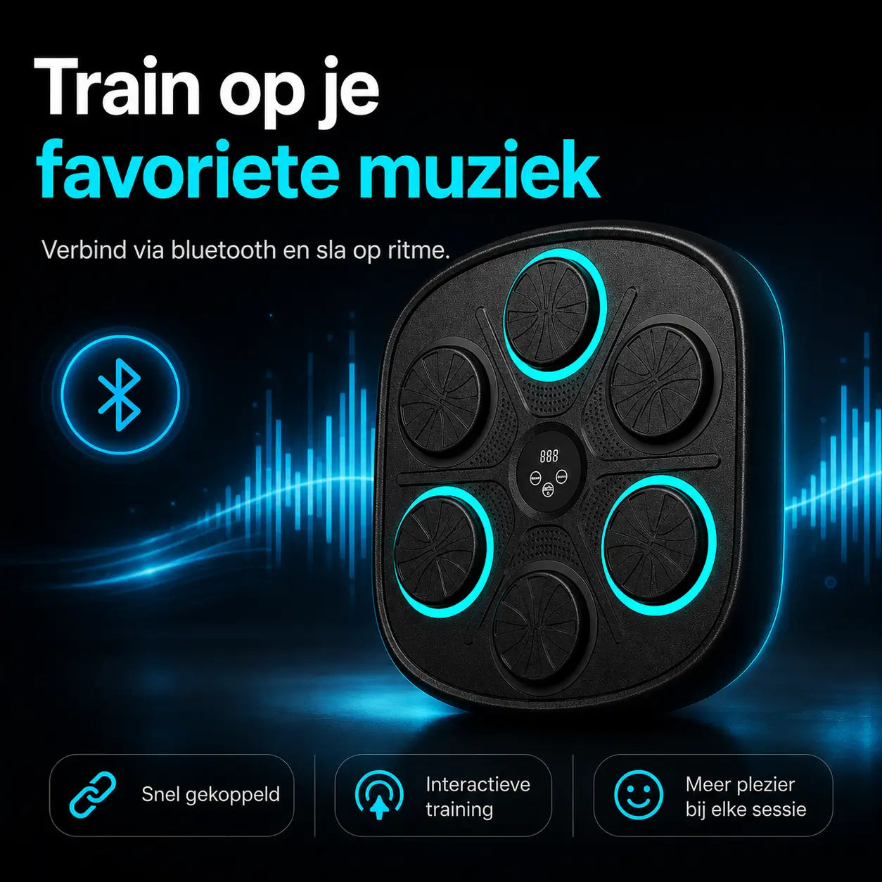 BoxPro™ Smart Muziek Boksmachine – Interactief Boksen voor Thuis