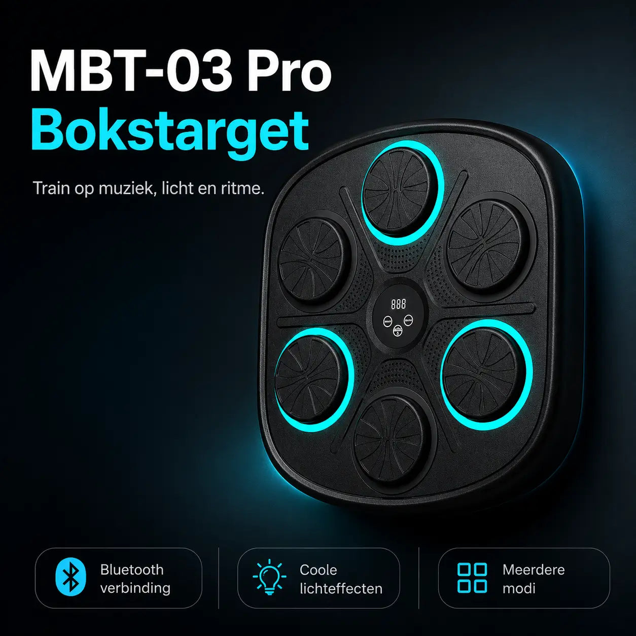 BoxPro™ Smart Muziek Boksmachine – Interactief Boksen voor Thuis