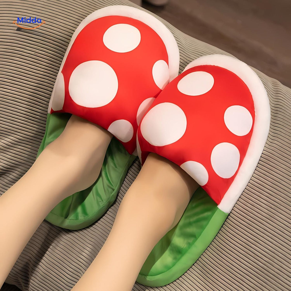 MushroomSlippers™ - Warme, Schattige Anime-Gameschoenen Van Katoen | Uniek Ontwerp