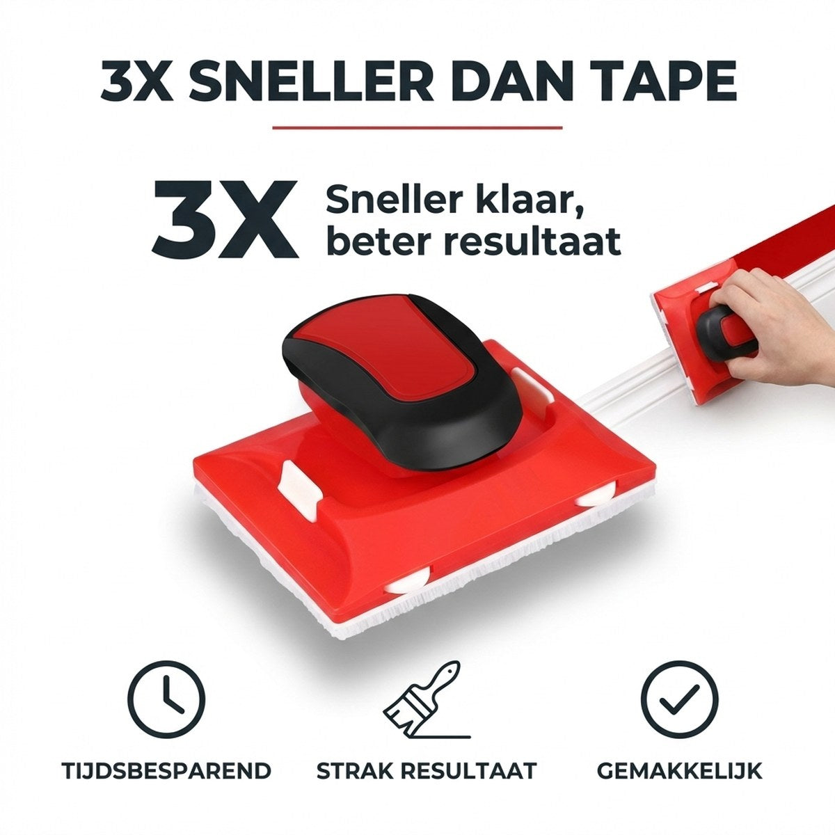 Drie keer sneller klaar dan met afplakken