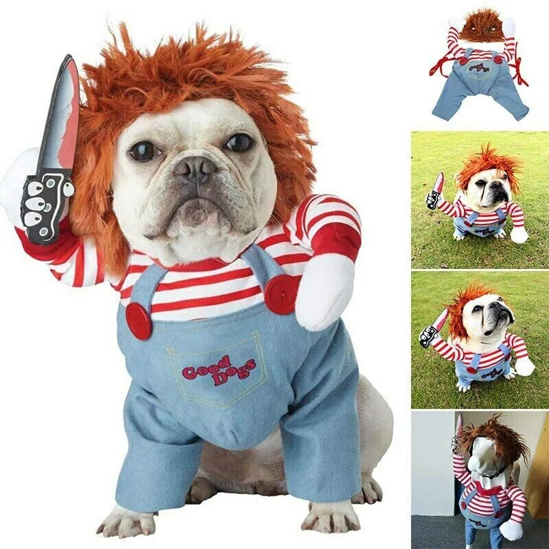 Pet Chucky™ | Het Grappigste & Engste Dierenkostuum voor Halloween!