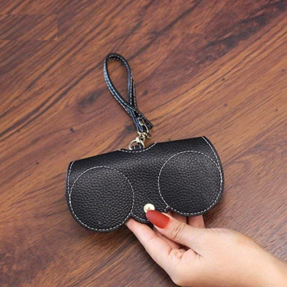 Zwarte slanke brillenhoes